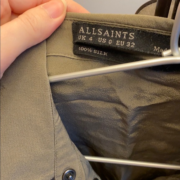 ALL SAINTS army green shirt - Picture 3 of 4